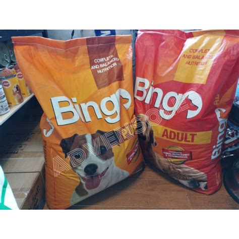 BINGO Dog Food ADULT / PUPPY 1KG (RPKD).